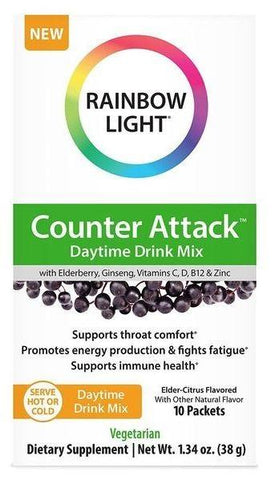 Rainbow Light Counter Attack - Daytime Drink Mix, Elder Ctirus - 10 packets