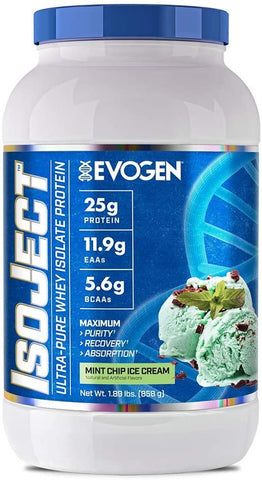 Evogen IsoJect, Mint Chip Ice Cream - 858g