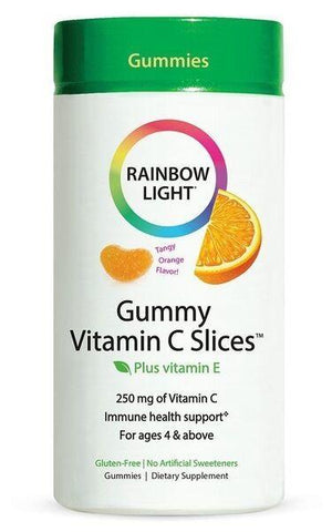 Rainbow Light Gummy Vitamin C Slices, Tangy Orange - 75 gummies
