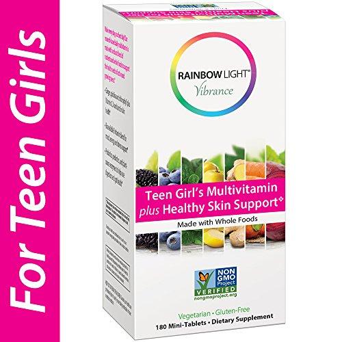 Rainbow Light Teen Girl's Multivitamin + Healthy Skin Support - 180 tablets