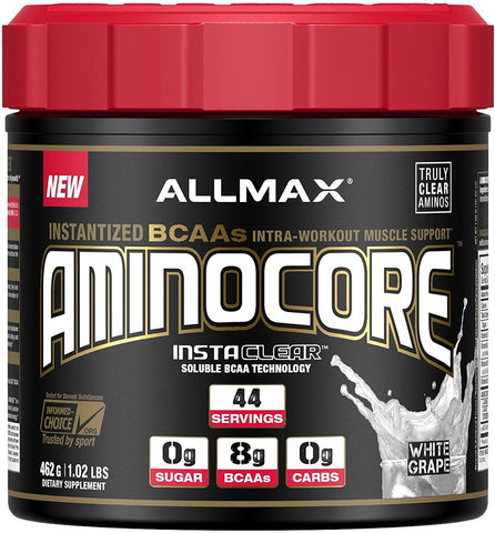 AllMax Nutrition Aminocore BCAA, White Grape - 315g