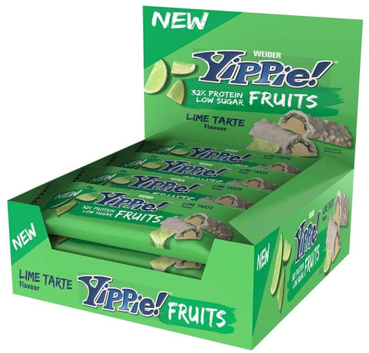 Weider Yippie! Fruits, Lime Tarte - 12 bars (45 grams)