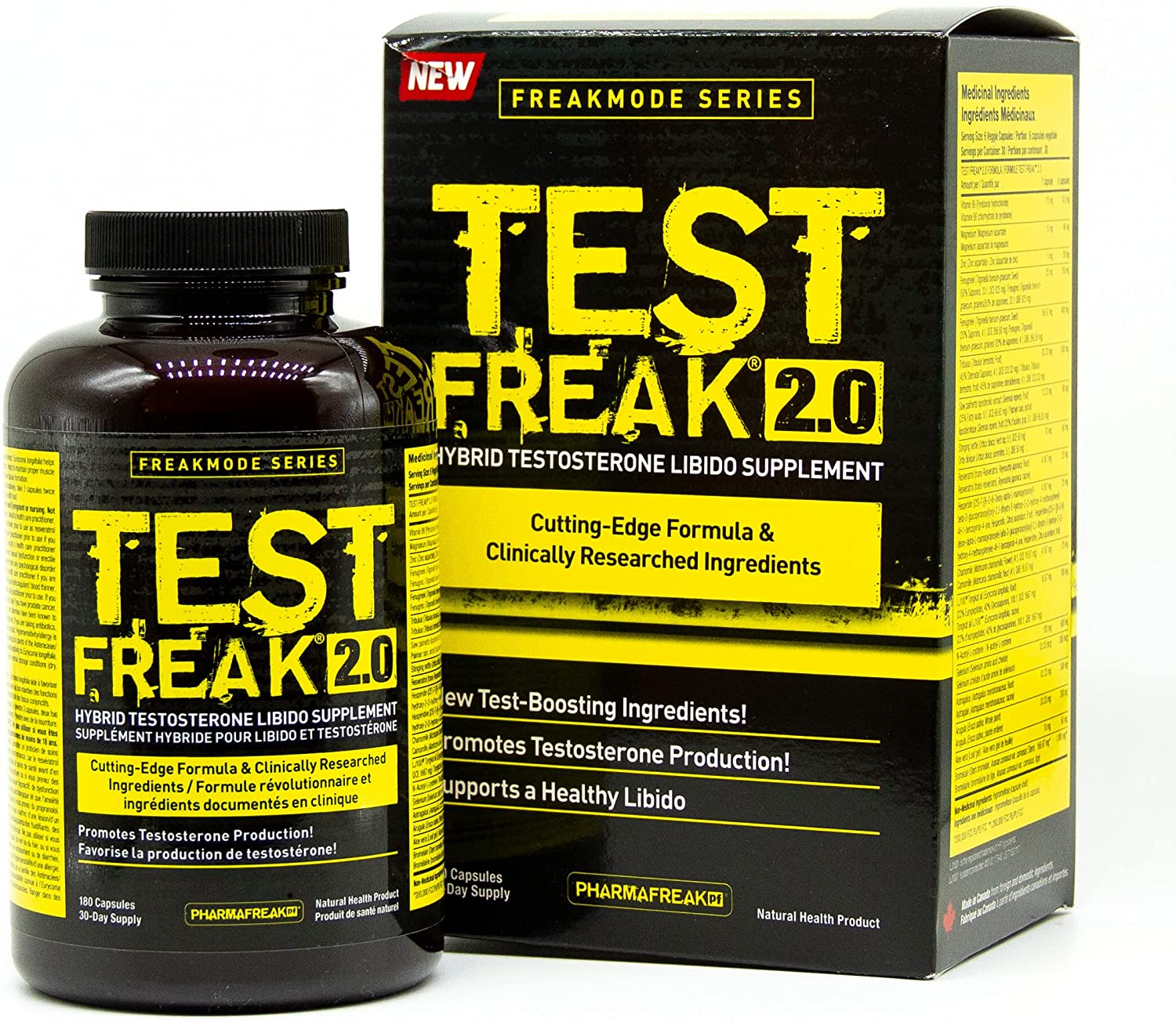 PharmaFreak Test Freak 2.0 - 180 vcaps – SuperfoodUK