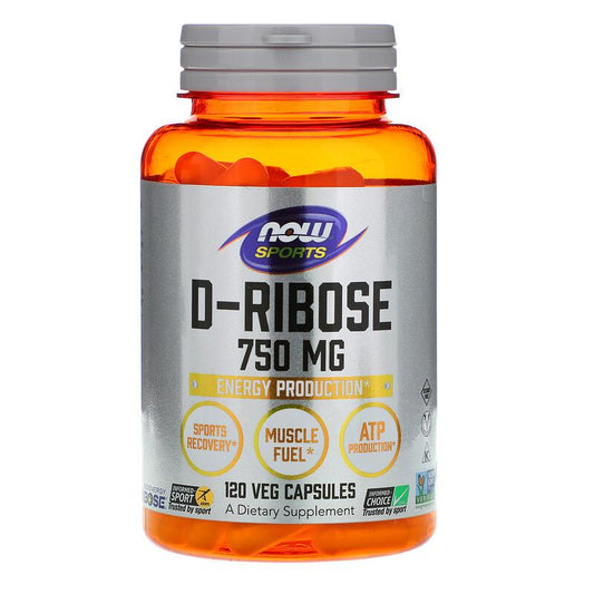 NOW Foods D-Ribose, 750mg - 120 vcaps