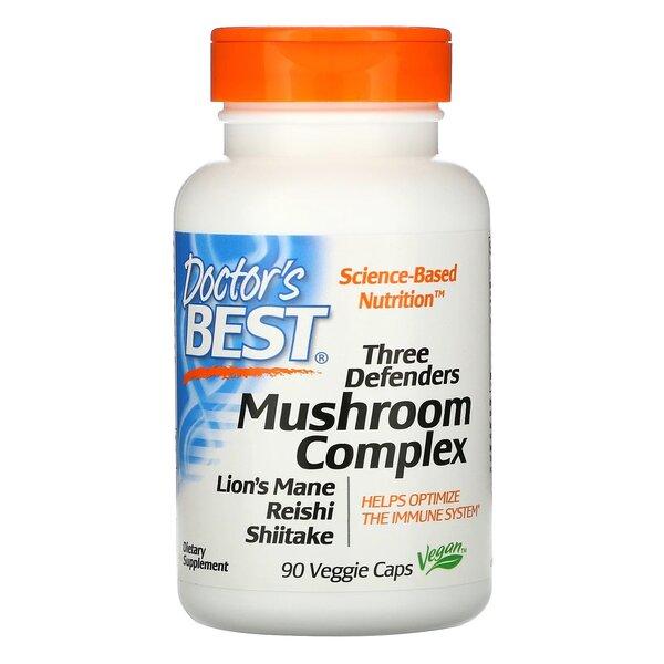 Doctor's Best Three Defenders Mushroom Complex - 90 vcaps