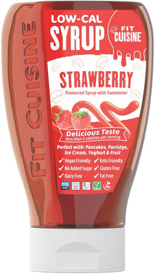 Fit Cuisine Low-Cal Syrup, Strawberry - 425 ml.
