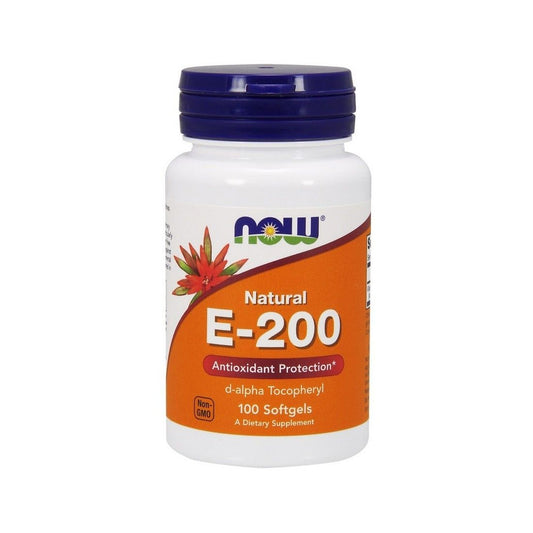 NOW Foods Vitamin E-200, Natural - 100 softgels