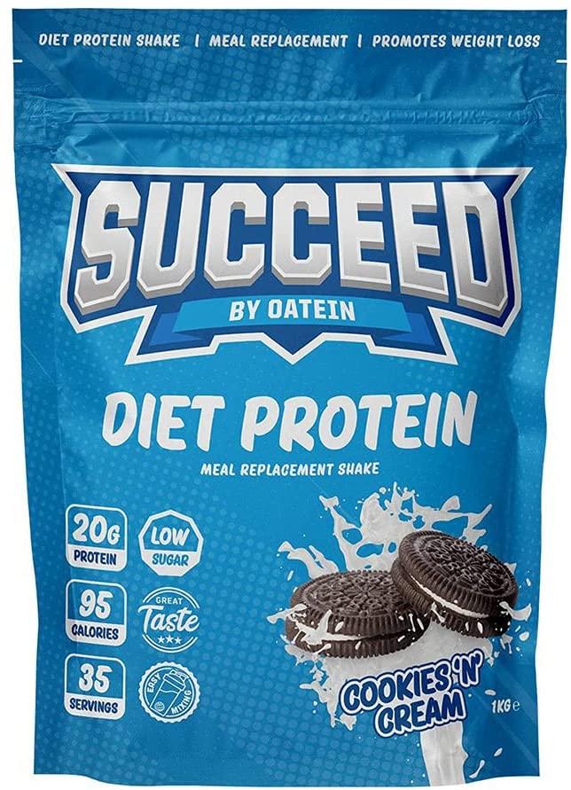 Oatein Succeed Diet Whey, Cookies & Cream - 1000g
