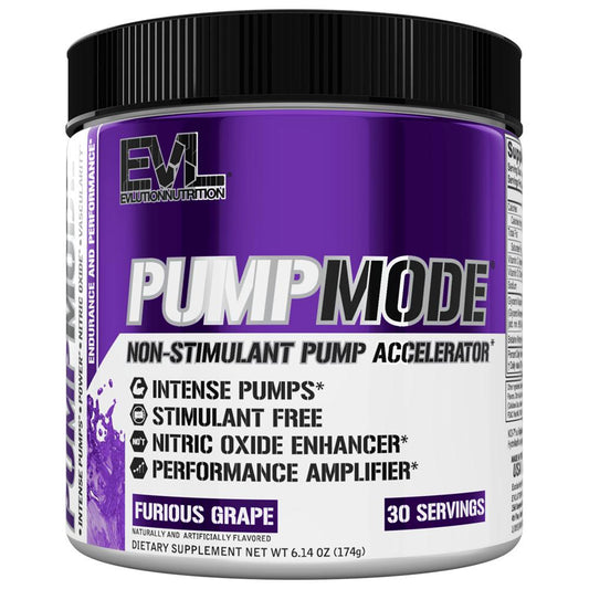 EVLution Nutrition PumpMode Powder, Furious Grape - 174g