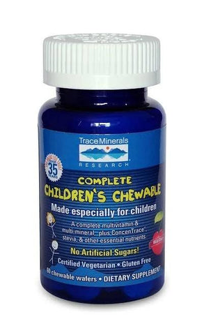 Trace Minerals Complete Children's Chewable, Wild Cherry - 60 chewable wafers