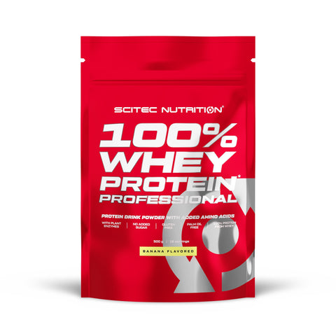 SciTec 100% Whey Protein Professional, Banana - 500g