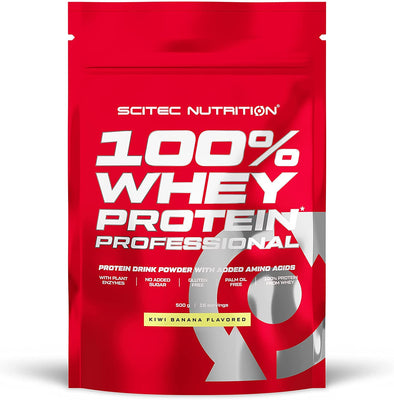 SciTec 100% Whey Protein Professional, Kiwi Banana - 500g