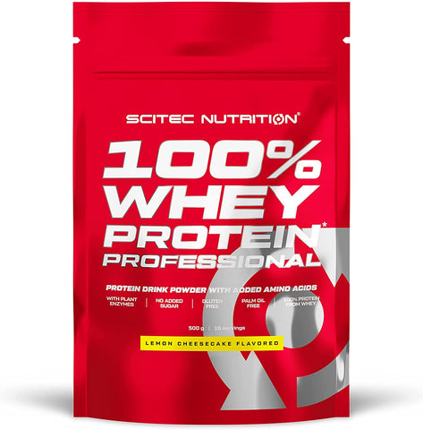 SciTec 100% Whey Protein Professional, Lemon Cheesecake - 500g