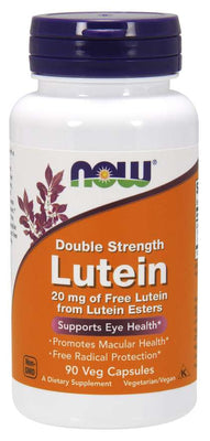 NOW Foods Lutein, 20mg Double Strength - 90 vcaps