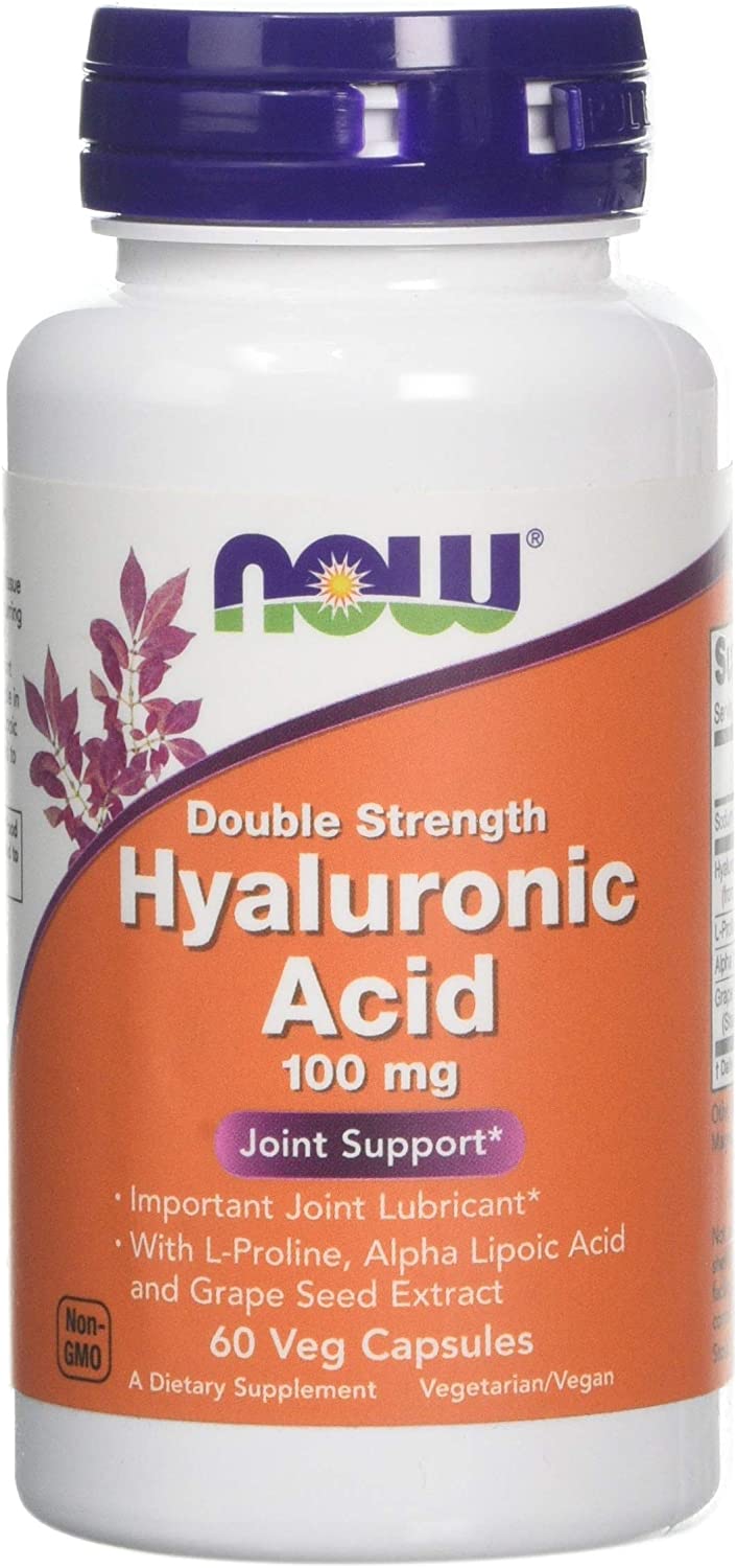 NOW Foods Hyaluronic Acid, 100mg Double Strength - 60 vcaps
