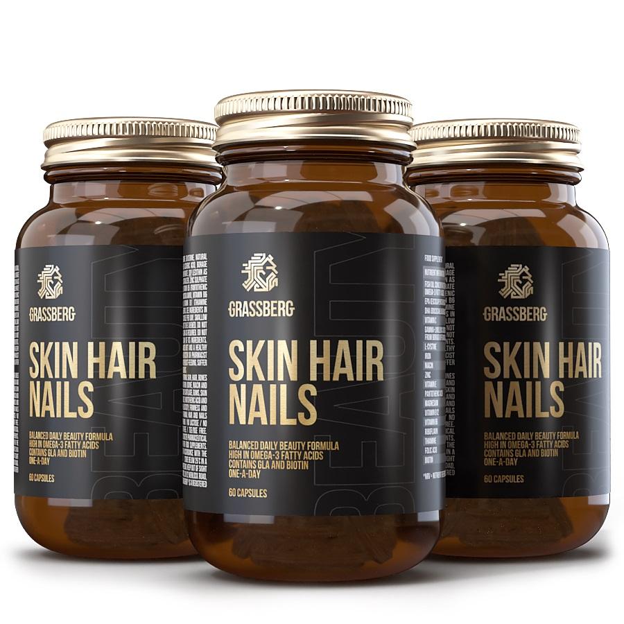 Grassberg Skin, Hair, Nails - 60 caps