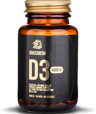 Grassberg Vitamin D3, 4000IU - 90 caps