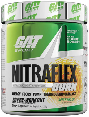 GAT Nitraflex Burn, Apple Melon - 222g