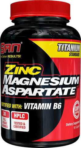 SAN Zinc Magnesium Aspartate - 90 caps