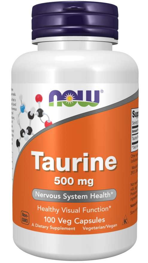 NOW Foods Taurine, 500mg - 100 caps
