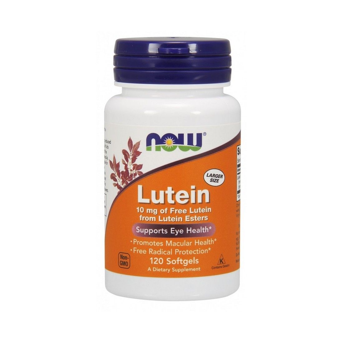 NOW Foods Lutein, 10mg - 120 softgels