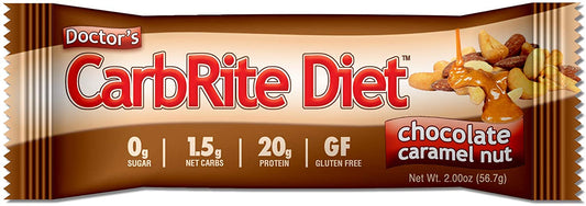 Universal Nutrition Doctor's CarbRite Diet Bars, Chocolate Caramel Nut - 12 bars