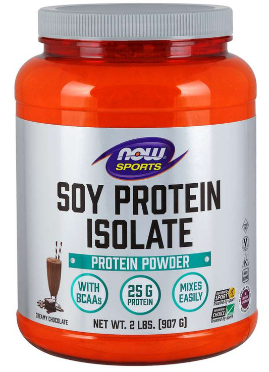 NOW Foods Soy Protein Isolate, Chocolate - 907g