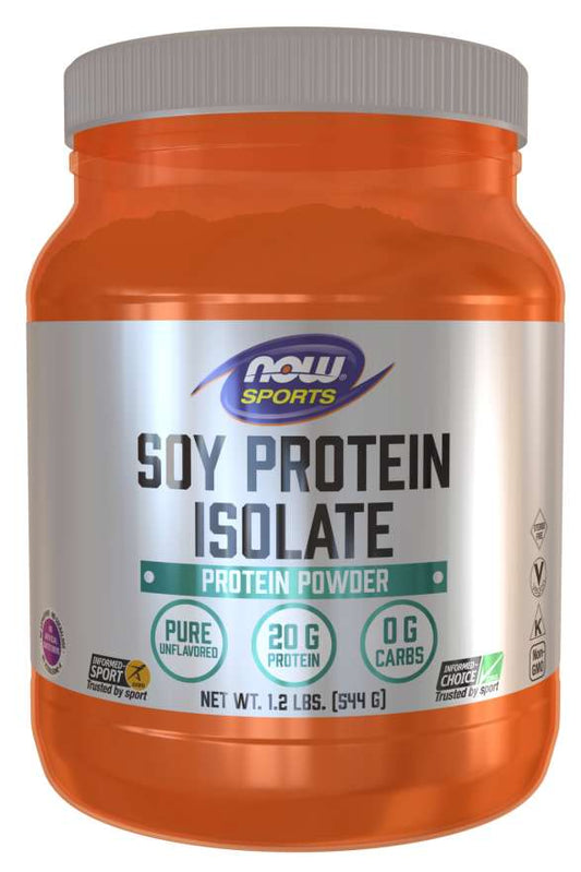 NOW Foods Soy Protein Isolate, Unflavored - 544g