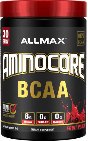 AllMax Nutrition Aminocore BCAA, Fruit Punch - 315g