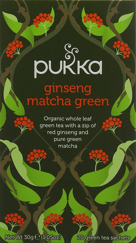 Pukka Organic Ginseng Matcha Green Tea 20 Satchets