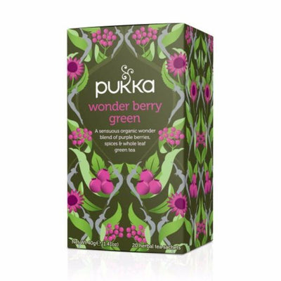 Pukka Wonder Berry Green Tea 20 Bags (Pack of 4)