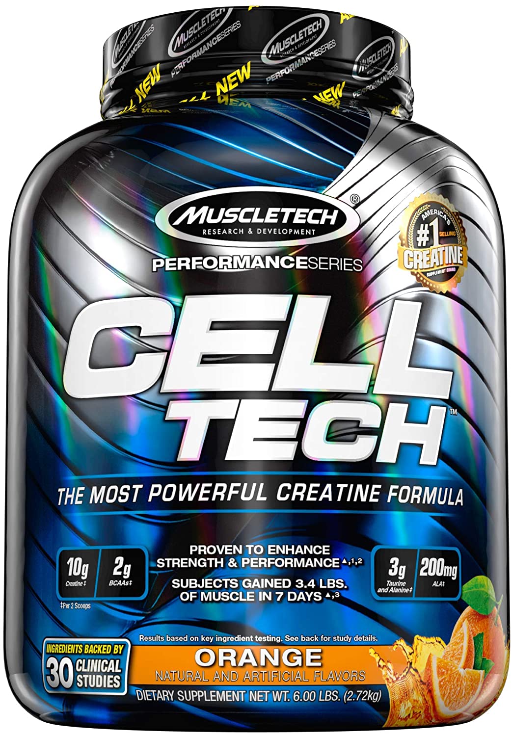 MuscleTech Cell-Tech, Orange - 2700g