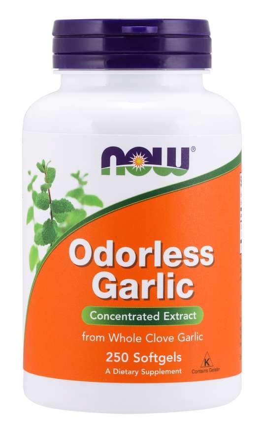 NOW Foods Odorless Garlic - 250 softgels