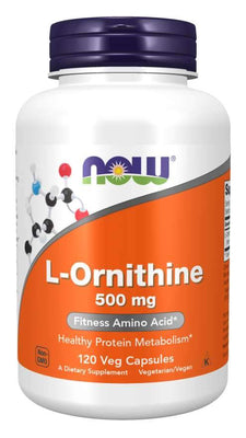 NOW Foods L-Ornithine, 500mg - 120 vcaps