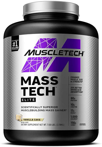 MuscleTech Mass-Tech, Vanilla - 3180g