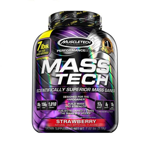 MuscleTech Mass-Tech, Strawberry - 3180g