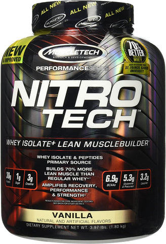 MuscleTech Nitro-Tech, Vanilla - 1800g