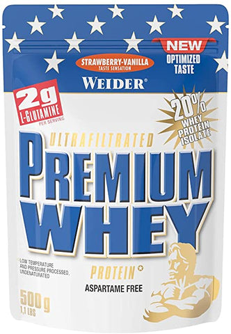 Weider Premium Whey, Strawberry-Vanilla - 500g