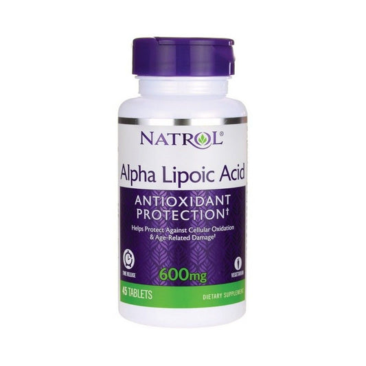 Natrol Alpha Lipoic Acid Time Release, 600mg - 45 tabs