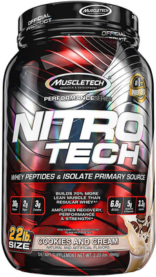 MuscleTech Nitro-Tech, Cookies & Cream - 907g