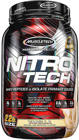 MuscleTech Nitro-Tech, Vanilla - 907g