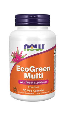 NOW Foods EcoGreen Multi, Iron Free - 180 vcaps