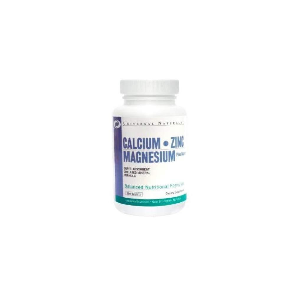Universal Nutrition Calcium, Zinc and Magnesium - 100 tabs