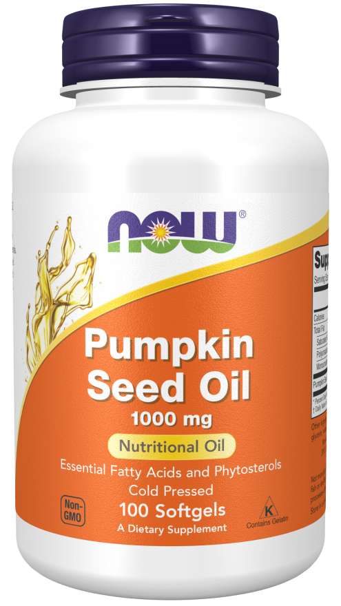 NOW Foods Pumpkin Seed Oil, 1000mg - 100 softgels