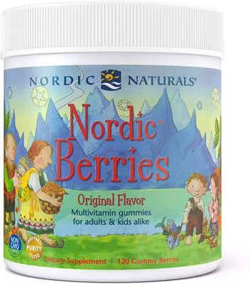 Nordic Naturals Nordic Berries Multivitamin, Original Flavor - 120 gummy berries