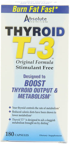 Absolute Nutrition Thyroid T3 - 180 caps