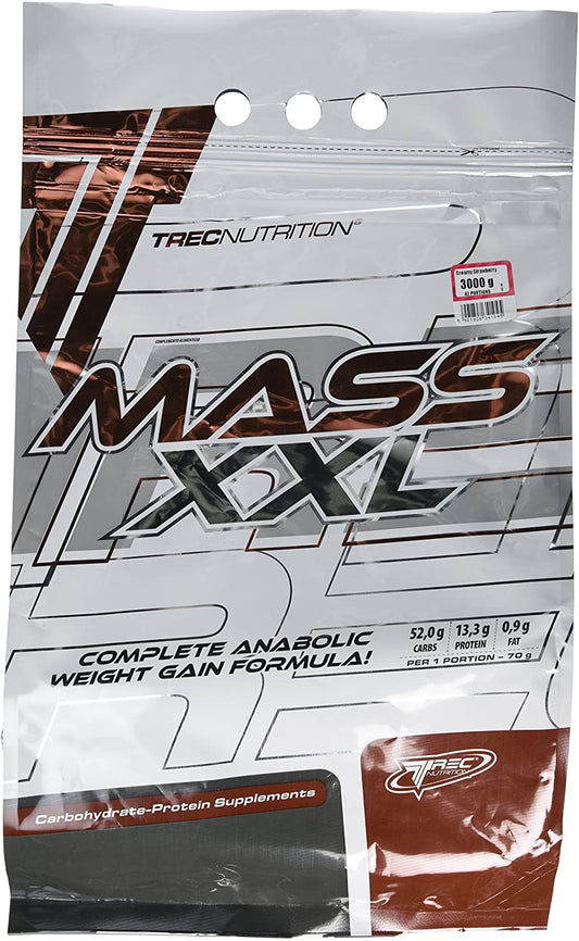 Trec Nutrition Mass XXL, Strawberry - 3000g