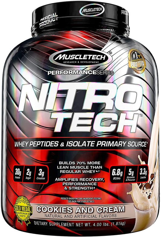MuscleTech Nitro-Tech, Cookies & Cream - 1800g