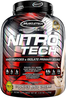 MuscleTech Nitro-Tech, Cookies & Cream - 1800g