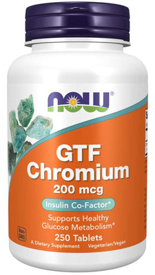 NOW Foods GTF Chromium, 200mcg - 250 tabs